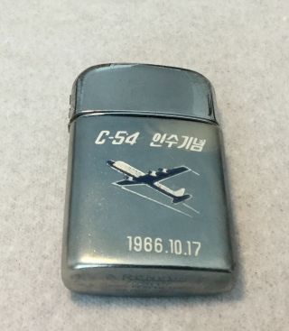 1966 Usaf Vietnam C - 54 6146th Air Advisory Group Cigarette Lighter Rok Af