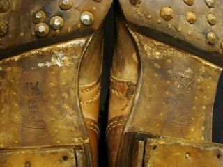 100 GERMAN WH WW2 RARE UNTOUCHED & NEVER ISSUED COMBAT ANKLE BOOTS,  PERFECT 10