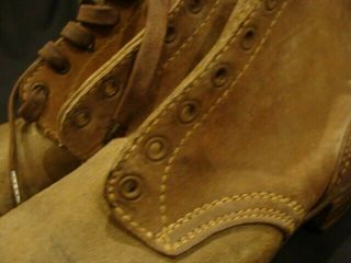 100 GERMAN WH WW2 RARE UNTOUCHED & NEVER ISSUED COMBAT ANKLE BOOTS,  PERFECT 12