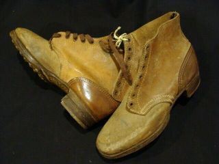 100 German Wh Ww2 Rare Untouched & Never Issued Combat Ankle Boots,  Perfect