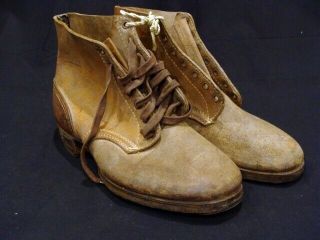 100 GERMAN WH WW2 RARE UNTOUCHED & NEVER ISSUED COMBAT ANKLE BOOTS,  PERFECT 2