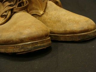 100 GERMAN WH WW2 RARE UNTOUCHED & NEVER ISSUED COMBAT ANKLE BOOTS,  PERFECT 3