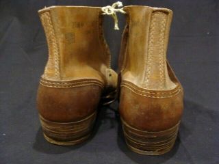 100 GERMAN WH WW2 RARE UNTOUCHED & NEVER ISSUED COMBAT ANKLE BOOTS,  PERFECT 4