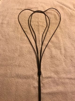 Vintage Antique Wire Carpet Rug Beater with Wood Handle 32.  5 