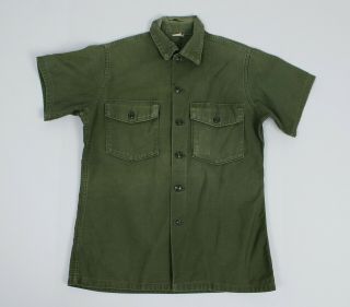 Vintage Vietnam War Us Army Tropical Combat Jungle Fatigue Shirt 1960s/60s