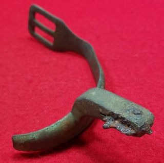 Excavated Confederate Oakes Raking Spur Recovered From Shiloh