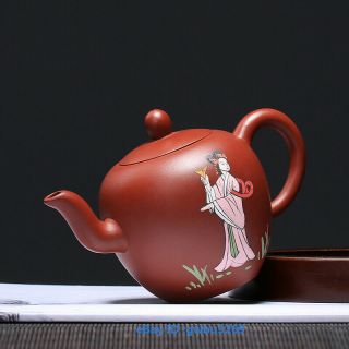 Chinese yixing zisha teapot handmade Da Hong pao Purple sand mud Teapot 200cc 4