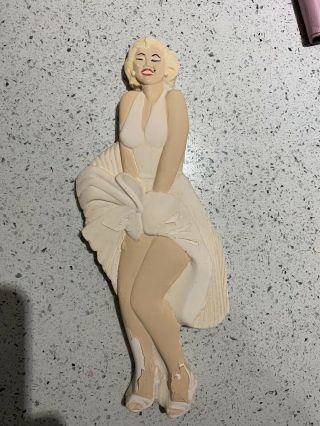 Vintage Art Deco Marilyn Monroe Wall Plaque Face Mask Old