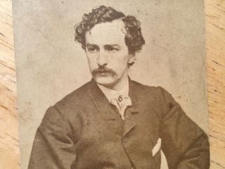 Rare Old Vintage Antique JOHN WILKES BOOTH Photograph Lincoln Assassin CDV Photo 4