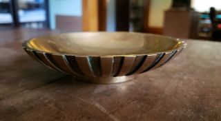 1940s Vintage Tinos Bronce Bronze 6 " Bowl Made In Denmark Mid Century Modern