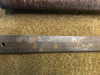 WW2 Japanese Samurai Sword With Scabbard And Sword Belt - USMC Vet Bring Back 11