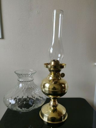 Victorian Veritas oil lamp vintage antique oil lamp 2