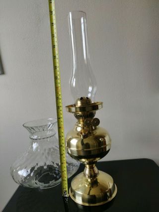 Victorian Veritas oil lamp vintage antique oil lamp 3