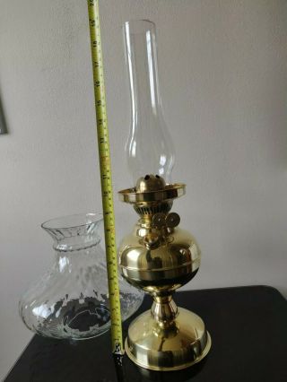 Victorian Veritas oil lamp vintage antique oil lamp 8