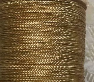 HEAVY VINTAGE REEL FRENCH GOLD EMBOSSED TINSEL METAL METALLIC THREAD 100g 4oz 5