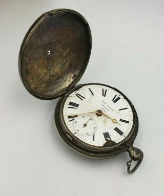 Early Thomas White London Silver Fusee Pocket Watch 60mm 2