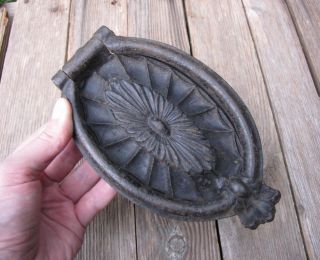 Antique Ornate Reclaimed Cast Iron Door Knocker