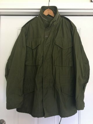 Vintage Vietnam War Og M - 65 Field Jacket - 1967 Regular Small Old Stock