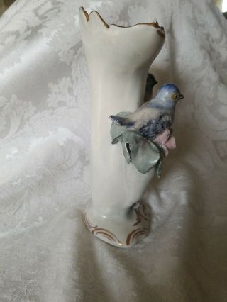 Vintage RARE Cordey Vase With Blue Birds 9 