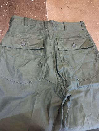 Vintage 2 Pairs 1970s US Army Vietnam War OG 107 Utility Pant Dead Stock W31 3