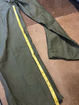 Vintage 2 Pairs 1970s US Army Vietnam War OG 107 Utility Pant Dead Stock W31 7