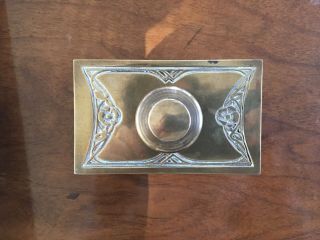 Antique Art Nouveau Bronze Roller Blotter In