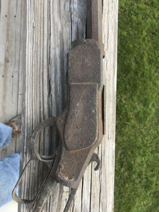 Antique 1800s Winchester Rifle Relic Door Prop Rusted In Cocked Position 3