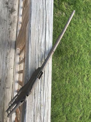 Antique 1800s Winchester Rifle Relic Door Prop Rusted In Cocked Position 5