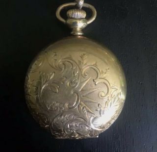 1893 HAMPDEN MOLLY STARK 3/0 Pocket Watch 7 Jewel DUEBER Hunt Case 14K Gold Fill 5