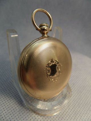 Vintage Antique Swiss Montandon Hunter Case Pocket Watch Key Set & Wind Gold?