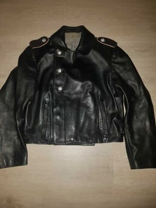Ww2 Panzer Leather Wrap Jacket In Contion