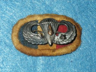 Wwii Us Army Parachute Oval & Wing - 506th Parachute Infantry