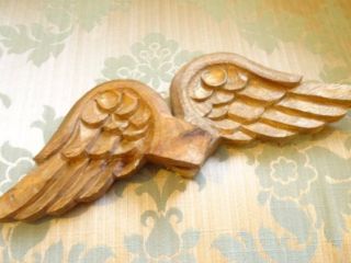 A Stunning Pair 19th Century Hand Carved French Angel Wings