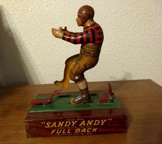 Rare 1919 Sandy Andy Full Back Tin Toy - Wolverine Co 2