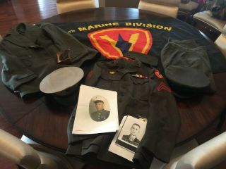 Ww2 Usmc Uniform Grouping Iwo Jima 5th Marine Division