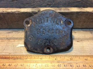 Antique / Vintage Salvaged Metal Plaque Badge Whitney Bd Co Buffalo N.  Y.