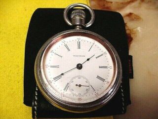 Antique Silver American Waltham Pocket Watch 117 Years Old,  P.  S.  Bartlett,  Running