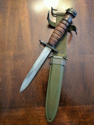 Unissued Wwii M4 M - 4 Fighting Knife M - 1 Carbine Bayonet,  Imperial