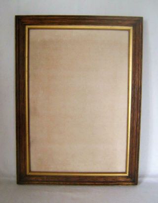 Vintage Solid Oak Picture Frame 29 X 39 Cm With Gilt Slip - No Glass