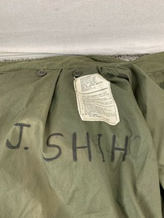Vintage 1974 US Military M65 Olive Green Field Jacket Sz M EUC 5