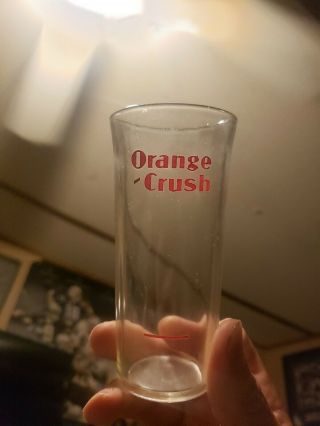Vintage Rare Orange Crush Syrup Glass With Measurement Line