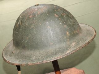 Usmc Marine Us Ww2 " Forest Green " Painted M - 1917a1 " Kelly " Steel Combat Helmet