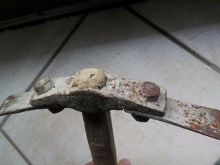 Antico attrezzo da CAVATORE DI TUFO per tagliare pietre SCALPELLINA martellina 2