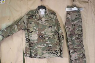 2 Pc Military Issue Multicam Ocp Pants & Top With Tags Medium Short Pics