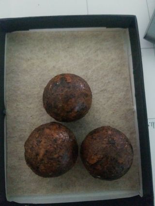 3 Rare Civil War Canister Shot Rec.  Cemetery Ridge Gettysburg