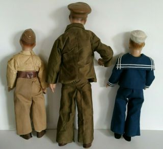 Vintage General MacArthur WAAC WAVE Army Navy WWII Dolls Freundlich Military 40s 5