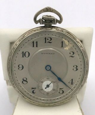 E.  Howard Watch Co.  Boston Vintage Pocket Watch - Open Face Size 9 - Pat 
