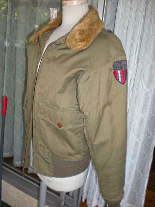 Army Air Forces,  B - 10 Rare Flight Jacket Size 36 Stagg Coat Co Cbi/af