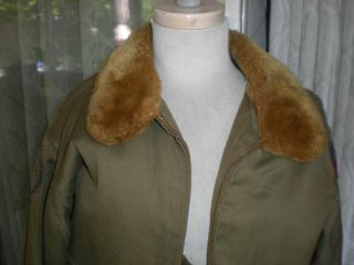 Army Air Forces,  B - 10 Rare Flight Jacket Size 36 STAGG Coat Co CBI/AF 3
