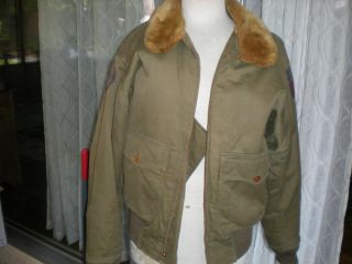 Army Air Forces,  B - 10 Rare Flight Jacket Size 36 STAGG Coat Co CBI/AF 4